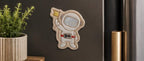 Magnets Espace en céramique artisanale – Astronaute, Fusée, OVNI, Planète, Lune, Satellite