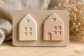 Maison en plâtre aimantée - Décoration bohème pastel
