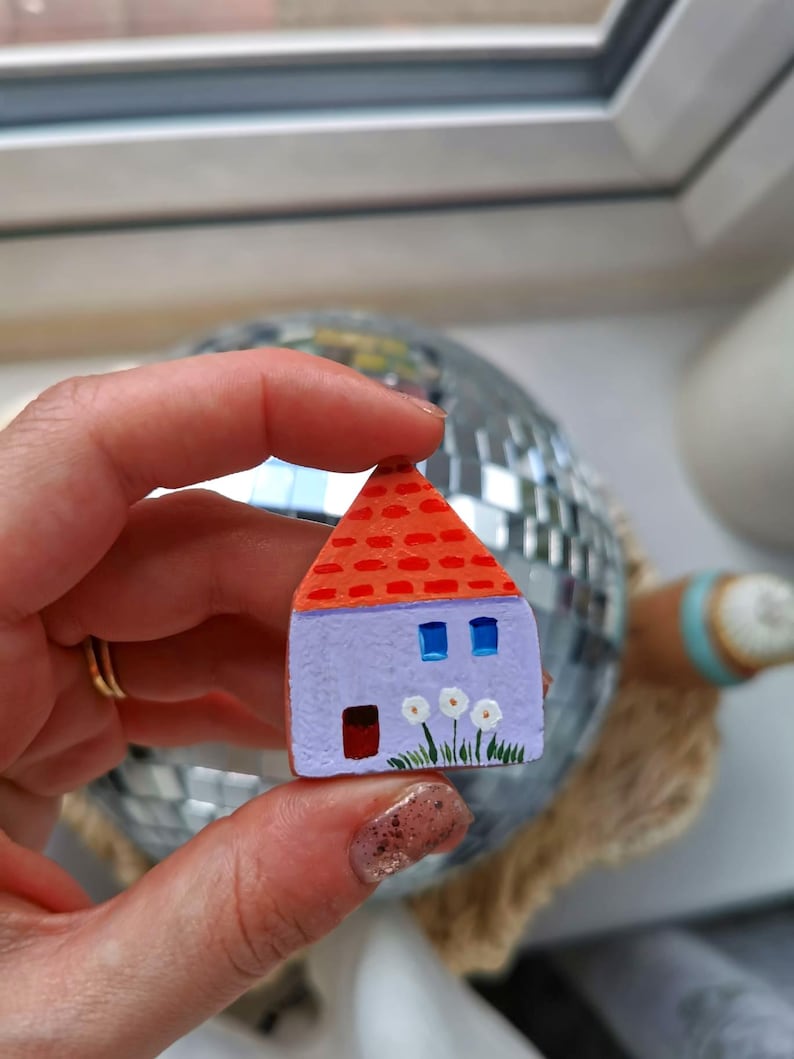 Mini aimants réfrigérateur en argile peints à la main, décoration cuisine, cadeau crémaillère