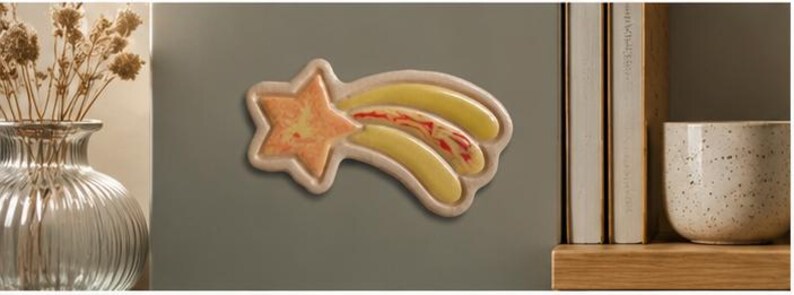 Magnets Espace en céramique artisanale – Astronaute, Fusée, OVNI, Planète, Lune, Satellite