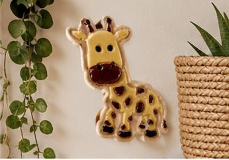 Magnets Animaux Sauvages en Céramique – Aimants Décoratifs Colorés pour Réfrigérateur
