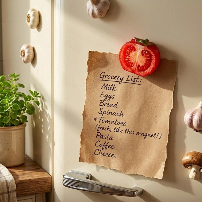 Mini aimants pour réfrigérateur tomate réaliste en résine, décoration de cuisine
