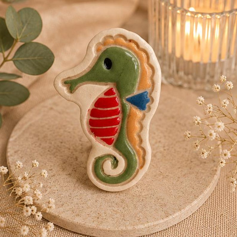 Aimant Céramique Animal Marin – Poulpe, Méduse ou Requin – Décoration Frigo