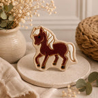 Aimants Chevaux et Ânes en Céramique Peints à la Main 5-6 cm
