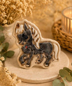 Aimants Chevaux et Ânes en Céramique Peints à la Main 5-6 cm