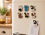 Magnets Chats et Chiens en Céramique Faits Main | Décoration Frigo