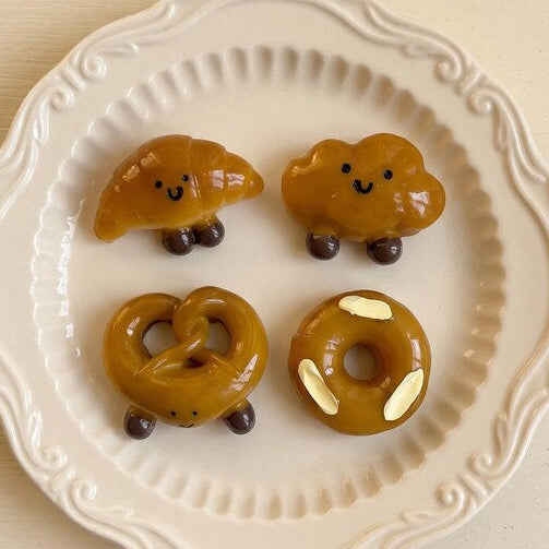 Lot de 4 aimants kawaii pour réfrigérateur pâtisserie décoratifs – Néodyme puissant pour cuisine bureau casier