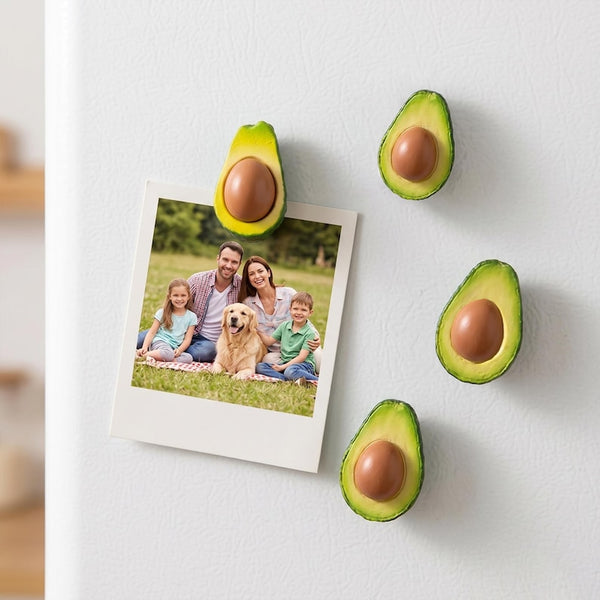 Ensemble d'aimants avocat réaliste pour réfrigérateur, décoration de cuisine kawaii, accessoires de bureau