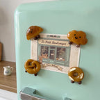 Lot de 4 aimants kawaii pour réfrigérateur pâtisserie décoratifs – Néodyme puissant pour cuisine bureau casier
