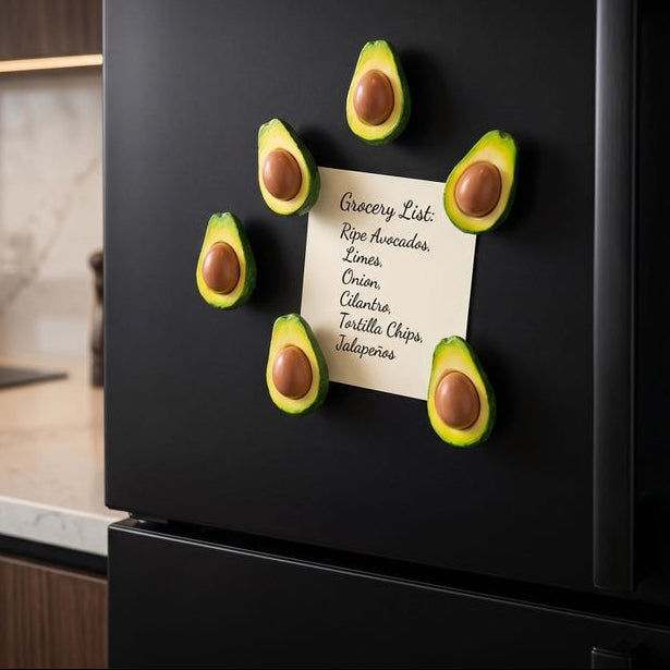 Ensemble d'aimants avocat réaliste pour réfrigérateur, décoration de cuisine kawaii, accessoires de bureau
