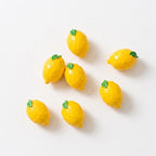 Lot d'aimants 3D citron pour réfrigérateur, décoration de fruits peinte à la main, accessoires de cuisine magnétiques