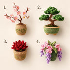 Crochet Plant Fridge Magnet, Handmade Flower Pot Magnet, Boho Kitchen Decor