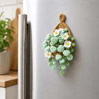 Aimant réfrigérateur crochet plante suspendue décoration florale bohème pour cuisine, choix A/B/C/D