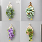 Aimant réfrigérateur crochet plante suspendue décoration florale bohème pour cuisine, choix A/B/C/D